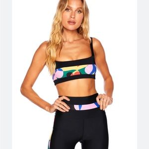 Beach Riot Preppy Floral Sports Bra